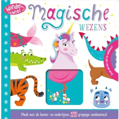 Afbeelding van Uitgeverij rebo schuifboekje wonderwiel magische wezens