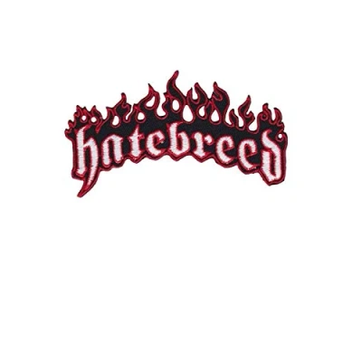 Afbeelding van SigitasTrading Hatebreed geborduurde patch om op te strijken, zilverkleurig, metallic zwart