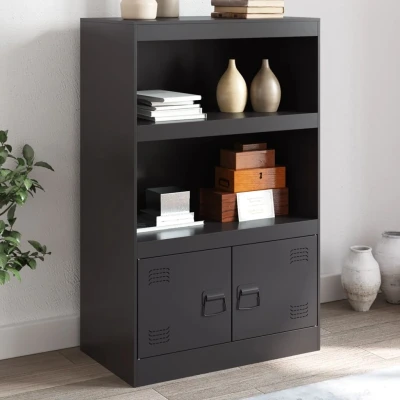 Afbeelding van Dressoir 67x39x107 cm staal zwart