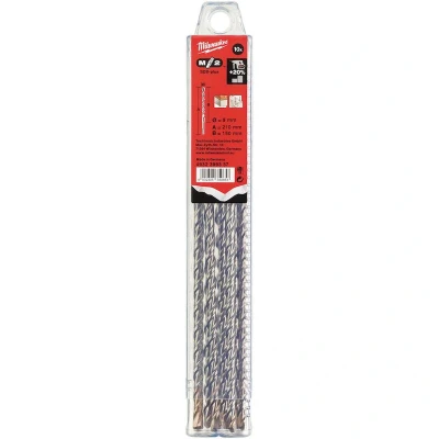 Afbeelding van MILWAUKEE 4932399337 SDS Plus M2 hamerboor 2 spiraals 6x210mm (10 st.)