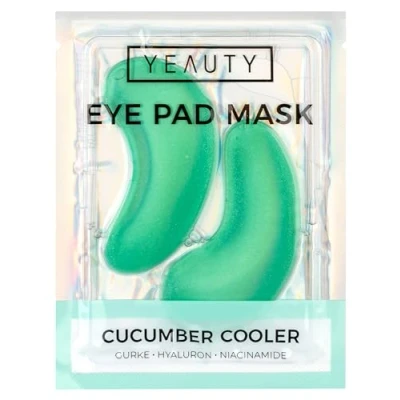 Afbeelding van YEAUTY Cucumber Cooler 1 paar Eye Pad Mask Oogmasker Komkommer Hyaluron Niacinamide