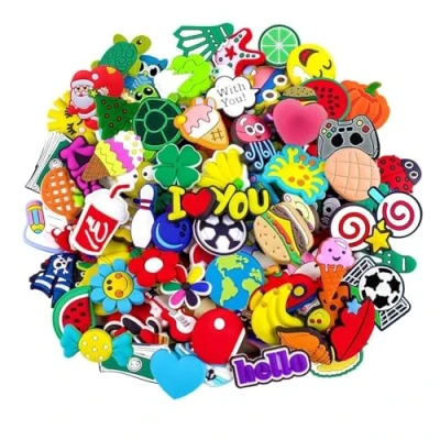 Afbeelding van Charms Crocs, pvc bedels voor cartoonschoenen, kinderklompen met bandjes, meisjes, jongens en volwassenen