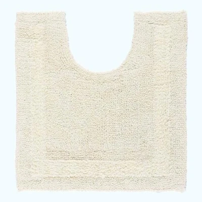 Afbeelding van Homescapes toiletmat crème 50x55 cm gemaakt van 100% katoen