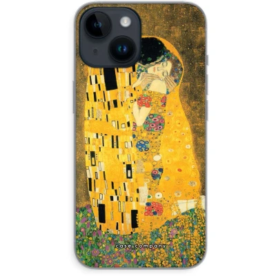 Afbeelding van Case Company® hoesje geschikt voor iPhone 14 Der Kuss Soft Cover Telefoonhoesje Bescherming aan alle Kanten en Schermrand