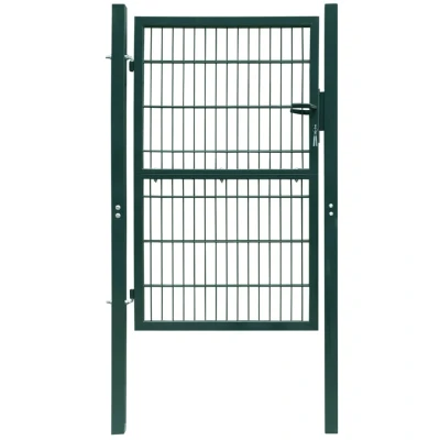 Afbeelding van Poort dubbelstaafmat (enkel) 106x170 cm groen