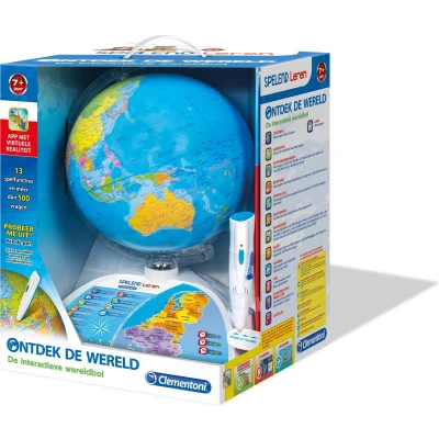 Afbeelding van Clementoni Spelend Leren Ontdek de Wereld Interactieve Wereldbol Educatief Speelgoed 7+ jaar
