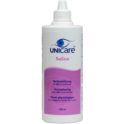 Afbeelding van Unicare Saline Lenzenvloeistof 360 ml
