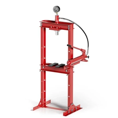 Afbeelding van Wiltec Professionele hydraulische pers werkplaats frame perskracht 12 ton manometer