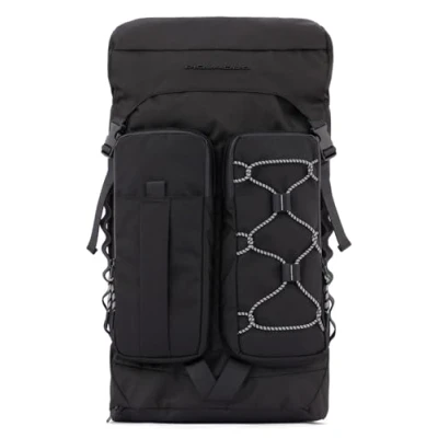 Afbeelding van PIQUADRO Laptop Rugzak met laptopvak Mick Computer Backpack 18L Nero Zwart