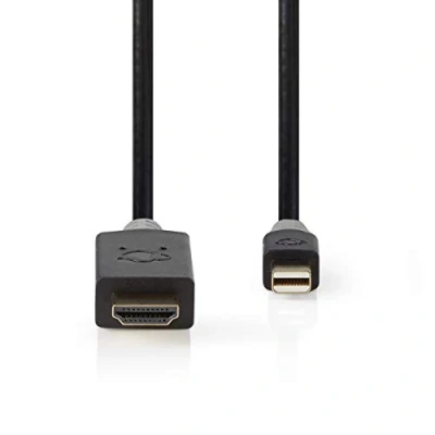 Afbeelding van Nedis Mini DisplayPort Kabel CCBP37604AT20 Antraciet