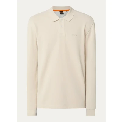 Afbeelding van BOSS Petempestolong Longsleeve, Heren, Maat: XXL, Light beige