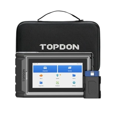 Afbeelding van TT TOPDON OBD2 (ArtiDiag800 BT FR) diagnoseapparaat voor alle voertuigen, gratis software updates, draadloze verbinding (zwart)