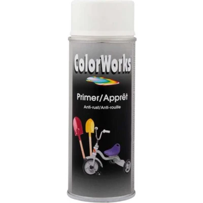 Afbeelding van Colorworks Spuitbus Primer Wit 400ML