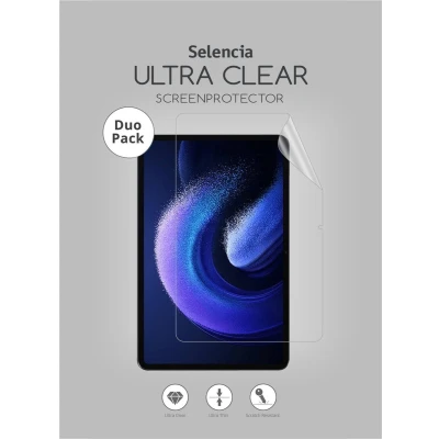Afbeelding van Selencia Screenprotector Geschikt voor Xiaomi Pad 6 / Pro Duo Pack Ultra Clear tablet