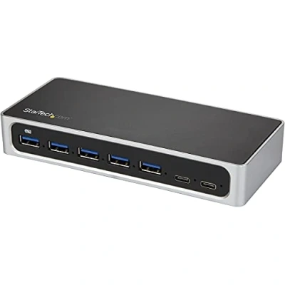 Afbeelding van USB Hub Startech HB30C5A2CSC Black Silver Black/Grey