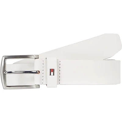 Image de Tommy Hilfiger New Denton 3.5 Belt Am0am08360 Homme Ceintures, Blanc (Optic White), 80
