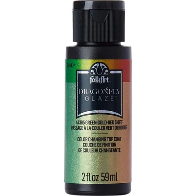 Afbeelding van Folkart Dragonfly Glaze Green Gold Red Shift 2 fl oz (44385)