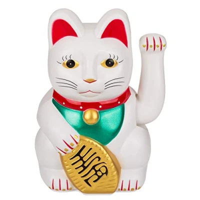 Afbeelding van Zwaaiende Lucky Cat Wit