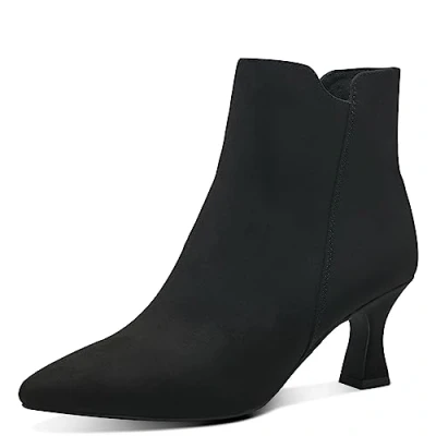 Afbeelding van Marco Tozzi Korte laarzen, Dames, Maat: 37, Black Textiel