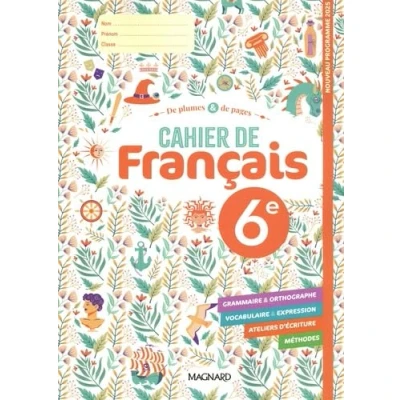 Afbeelding van DE PLUMES ET PAGES 6E CAHIER FRANCAIS
