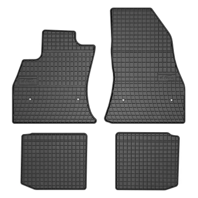 Afbeelding van FROGUM 547365 Vloermatset Rubber voor en achter 4 Zwart Op maat gemaakt FIAT: 500L