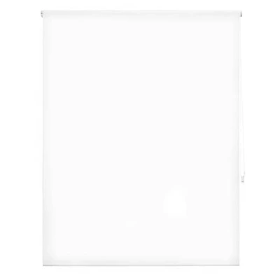 Afbeelding van INTERBLIND Premium effen doorschijnend rolgordijn 150 x 175 cm wit hoogwaardig voor ramen 147 170
