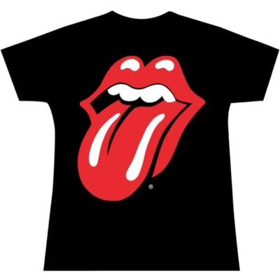 Afbeelding van The Rolling Stones Classic Tongue Dames T shirt 2XL Zwart