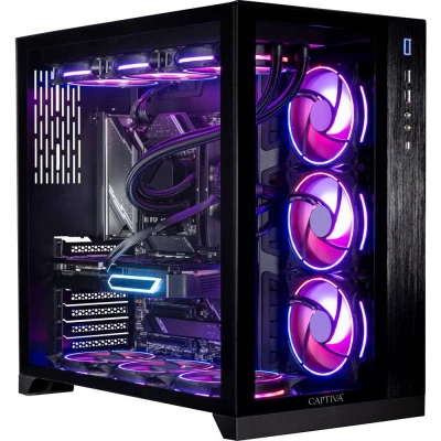 Afbeelding van Captiva R89 085 (AMD Ryzen 7 9800X3D, 64 GB, 2000 GB, GeForce RTX 5080), PC, Zwart