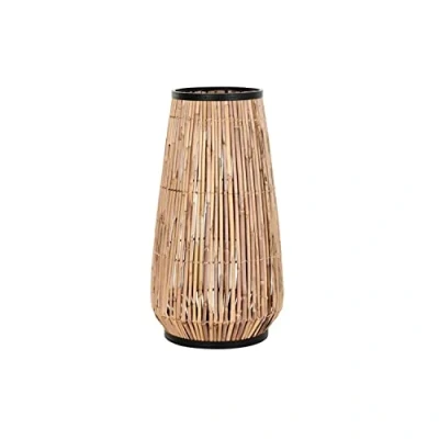 Afbeelding van Vaas DKD Home Decor Natuurlijk Zwart Metaal Rotan 38 x 73 cm