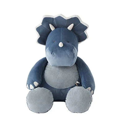 Afbeelding van Noukie&#039;s Knuffel Dino blauw Ops 80 cm