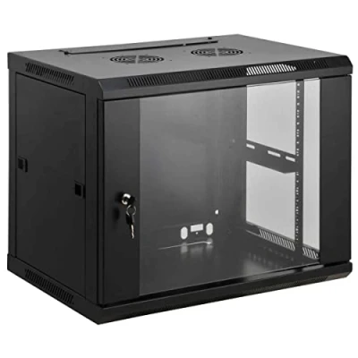 Afbeelding van Intellinet 711814 19inch patchkast (b x h d) 600 500 450 mm 9 HE Zwart (RAL 9005)