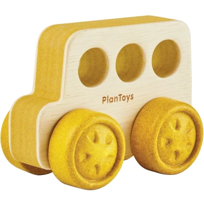 Afbeelding van Plantoys Bus Timber Trail 6m+.