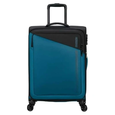 Afbeelding van American Tourister Daring Dash Spinner M EXP black/blue Zachte koffer