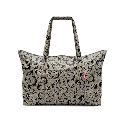 Afbeelding van Reisenthel Mini Maxi Travelbag Reistas Opvouwbaar 30L Baroque Marble Zwart