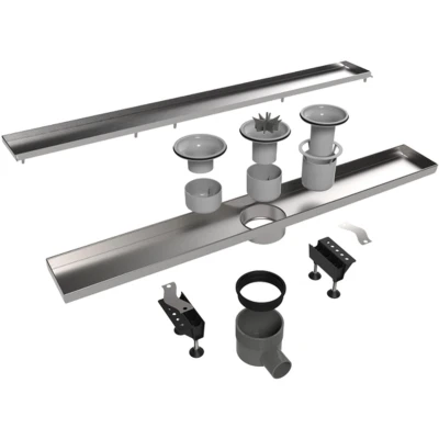 Afbeelding van Easy Drain Multi Tegeldrain douchegoot met zijuitloop 50 mm 160 cm