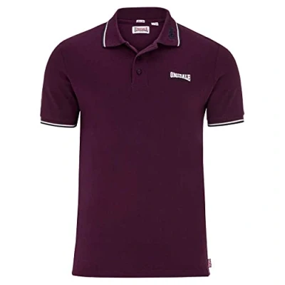 Afbeelding van Lonsdale London poloshirt lim fit heren, Oxblood