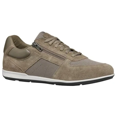 Afbeelding van Geox Ionio Sneakers laag, Heren, Maat: 40, Dove grey Leer en textiel