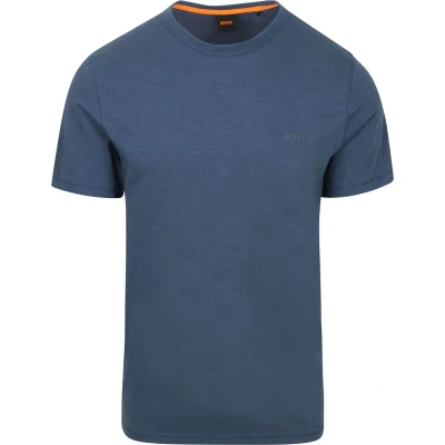 Afbeelding van BOSS Tshirt basic, Heren, Maat: Small, Open blue