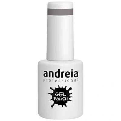 Image de Andreia Vernis Gel Semi Permanent pour Lampe UV/LED à Ongles Couleur Intense Tenue 4 Semaines French Manucure 275 Gris Soft Nuances de Nude 10 ml