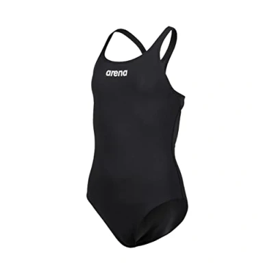 Image de arena Solid Swim Pro Team maillot de bain pour fille à séchage rapide, sport en tissu arène MaxLife Eco avec résistance maximale au chlore et protection UV UPF 50+