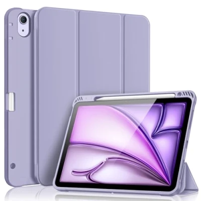 Afbeelding van FINTIE beschermhoes voor iPad Air 11 inch 2024 M2 / 5 2022 4 2020 10,9 inch, met penopslag, schokbestendige van zacht TPU, automatische slaap /wekfunctie,