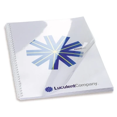 Image de GBC Couverture pour réliure HiClear, format A4, PVC, 0,24 mm, pqt 100