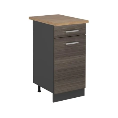Afbeelding van Vicco Keukenonderkast R Line, Edel grijs/Antraciet, 40 cm , WB Eik