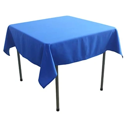 Afbeelding van KaitatsuSen Vierkant tafelkleed van polyesterweefsel, koningsblauw, 150 x cm