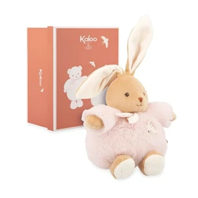 Afbeelding van KALOO pluche konijn roze 17 cm zacht dier voor baby Tender metgezel vanaf de geboorte ideale maat kleine handen geboortecadeau K214017