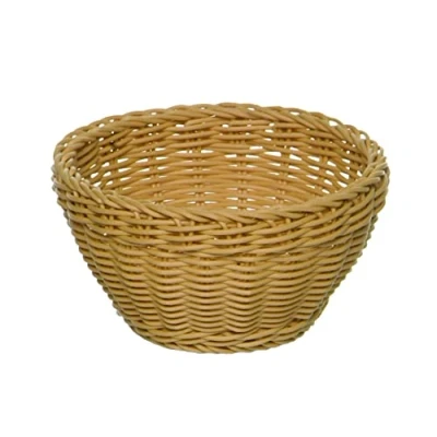Afbeelding van APS Ronde mand &quot;Profi Line&quot; beige gevlochten polypropyleen broodmand voedselmand diameter 16 cm hoogte 8