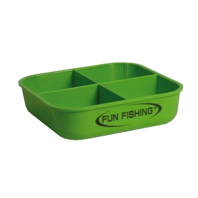 Afbeelding van Fun Fishing 1/2L Verdeeldoos 4 Compartimenten Boite A Esches Couvercle Percé 1/2 Litre Compartiment