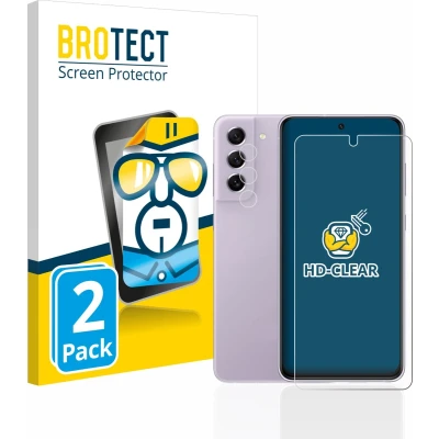 Afbeelding van BROTECT Screenprotector voor Samsung Galaxy S21 FE 5G (Voor+Camera) Folie Beschermfolie transparant (2 Stuks)