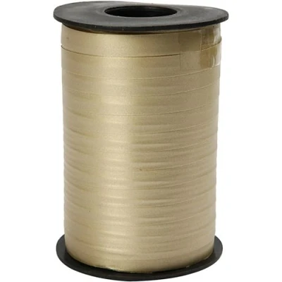 Image de Creotime ruban cadeau traditionnel 250 m x 10 mm or