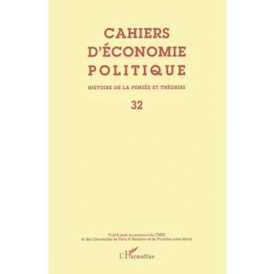 Image de Cah.d&#039;economie,32:histoire de la pensee et theorie